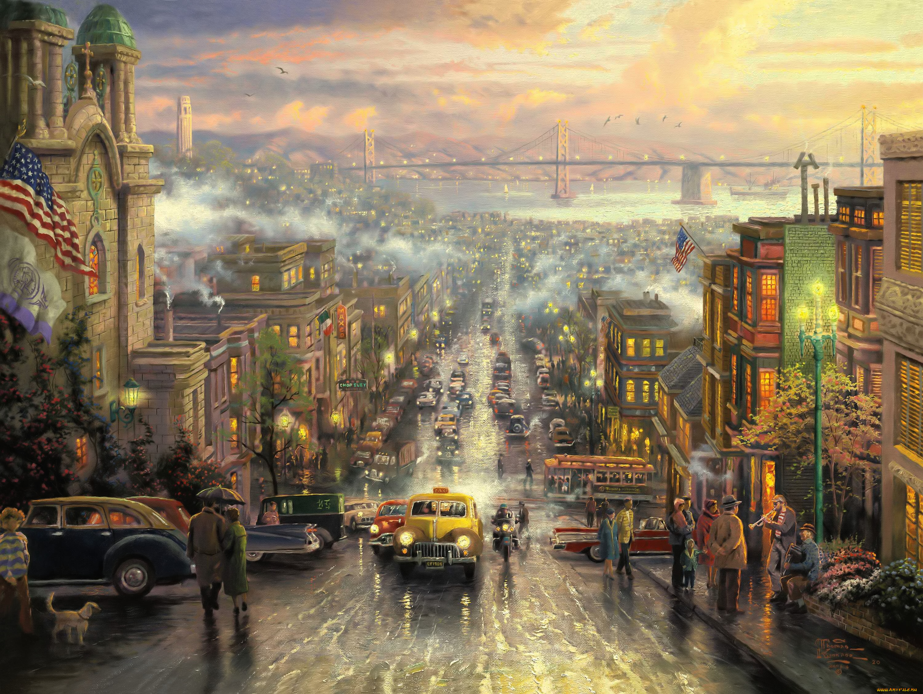 ����������, thomas kinkade, ���-���������, �����, �����, ����, ���������